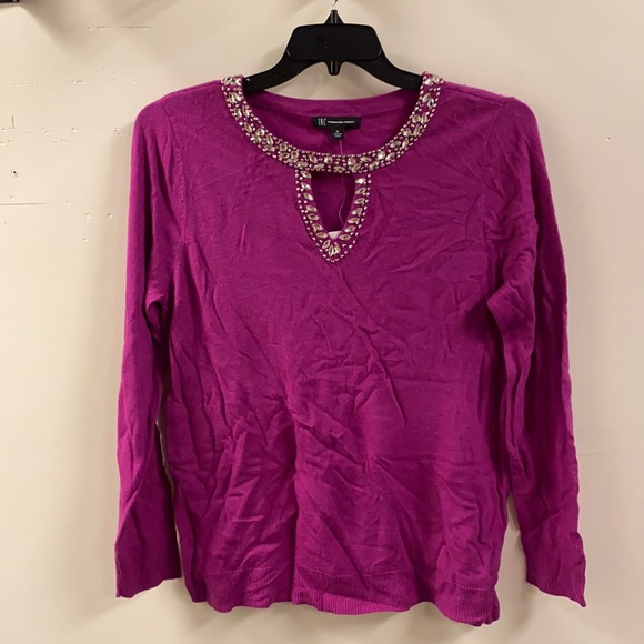 Inc Embellished Keyhole Sweater, Created For Macys - Picture 1 of 5